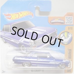 画像: 【'63 CHEVY II】 BLUE/5SP (NEW CAST)  (インターナショナル・ショートカード)