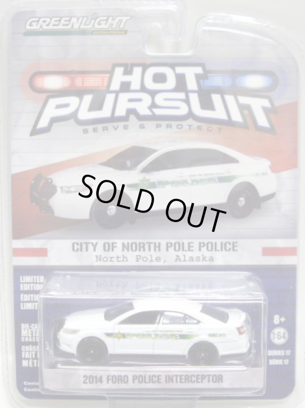 画像1: 2016 GREENLIGHT HOT PURSUIT S17 【CITY OF NORTH POLE POLICE - 2014 FORD POLICE INTERCEPTOR】 WHITE/RR