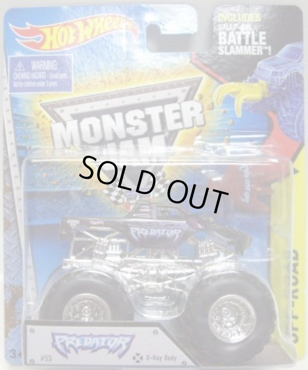 画像1: 2015 MONSTER JAM includes SNAP-ON BATTLE SLAMMER! 【PREDATOR】 BLACK (X-RAY BODY)