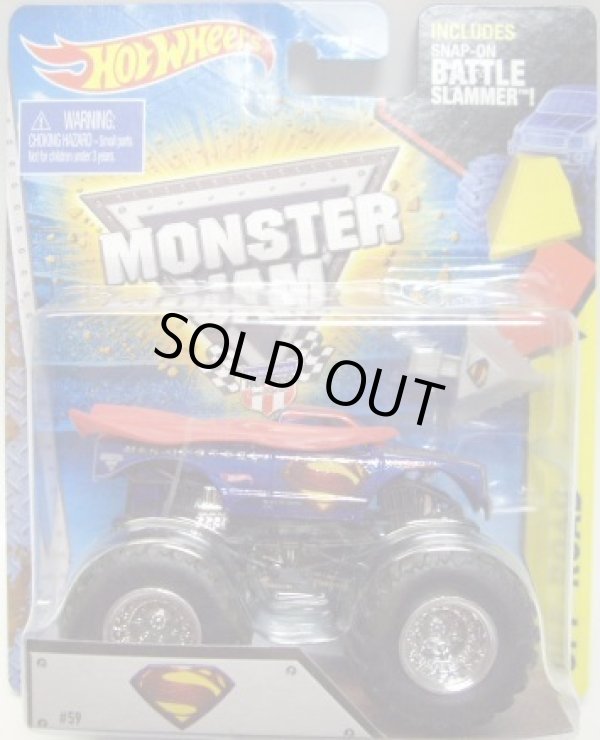 画像1: 2015 MONSTER JAM includes SNAP-ON BATTLE SLAMMER! 【MAN OF STEEL】 BLUE-RED