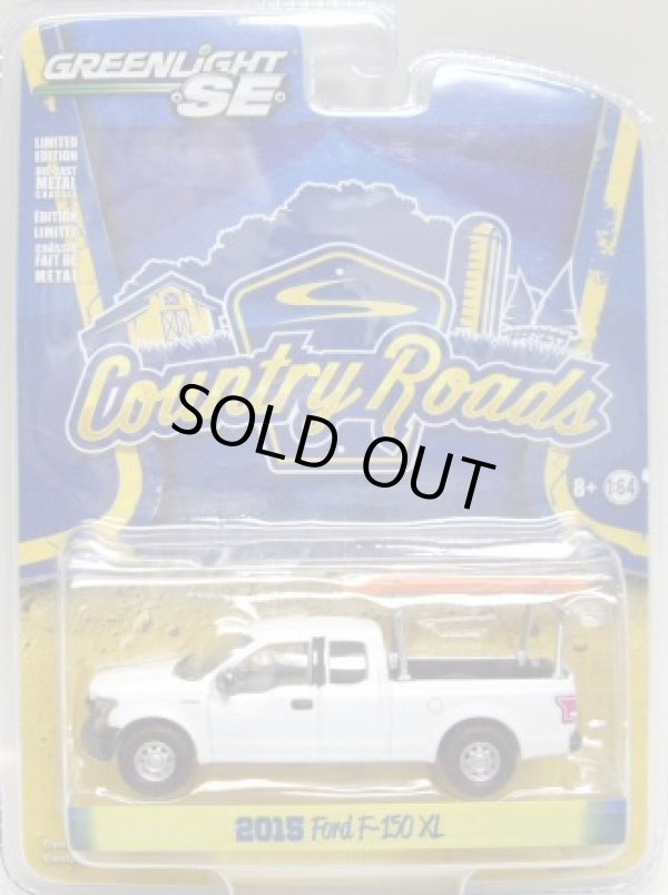 画像1: GREENLIGHT COUNTRY ROADS S14 【2015 FORD F-150 XL】 WHITE/RR