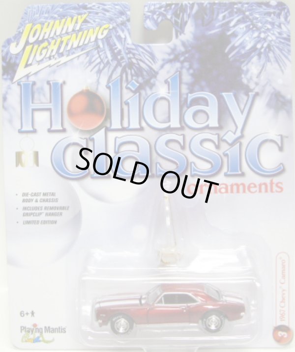 画像1: 2016 JOHNNY LIGHTNING - HOLIDAY CLASSICS ORNAMENTS S1 【1967 CHEVY CAMARO】 RED/RR　