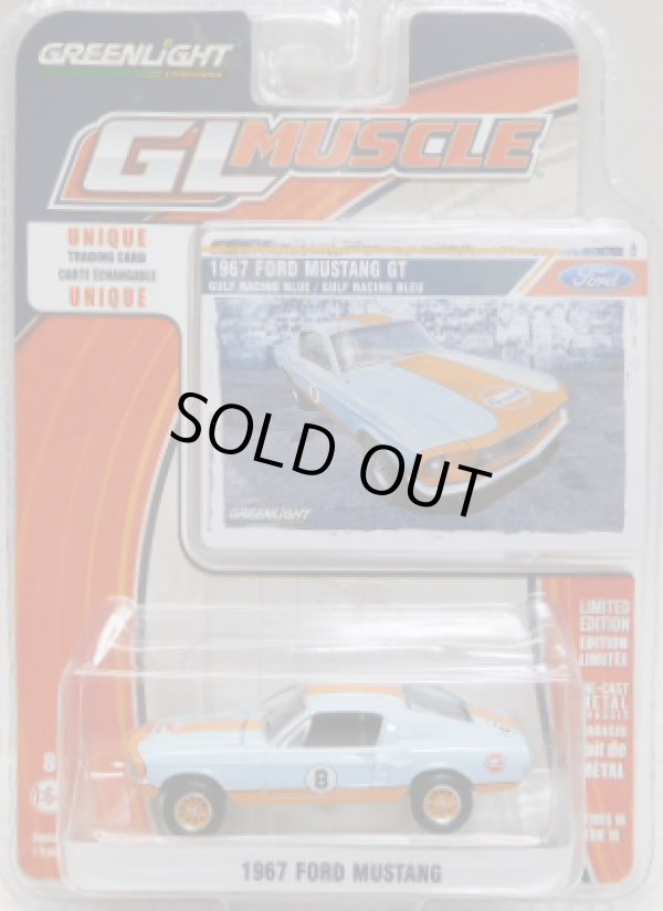 画像1: 2016 GREENLIGHT GL MUSCLE S16 【1967 FORD MUSTANG (GULF)】 LT.BLUE/RR