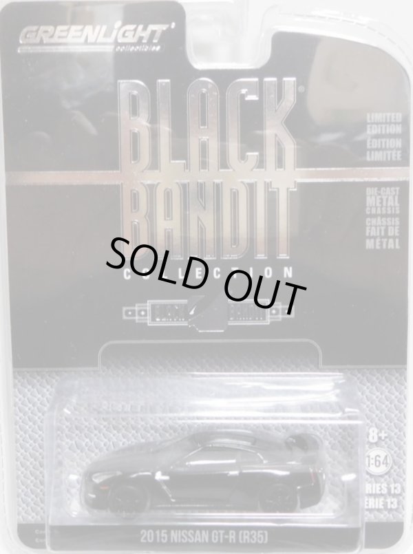 画像1: 2015 GREENLIGHT BLACK BANDIT SERIES13 【2015 NISSAN GT-R (R35)】 BLACK/RR