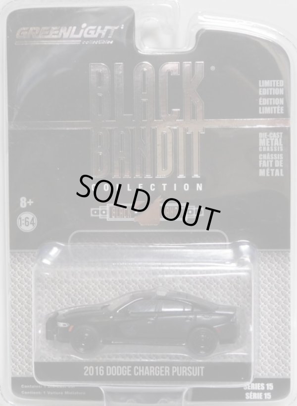 画像1: 2016 GREENLIGHT BLACK BANDIT SERIES15 【2016 DODGE CHARGER PURSUIT】 BLACK/RR