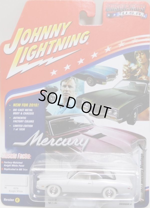 画像1: 2016 JOHNNY LIGHTNING - MUSCLE CARS USA S2 【1977 MERCURY MONTEGO】 WHITE/RR (WHITE LIGHTNING）