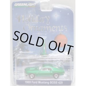 画像: 2016 GREENLIGHT HOBBY EXCLUSIVE HOLIDAY ORNAMENTS 【1969 FORD MUSTANG BOSS 429】 MET.GREEN/RR