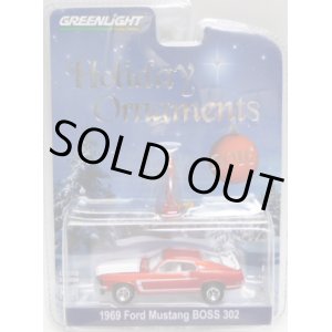 画像: 2016 GREENLIGHT HOBBY EXCLUSIVE HOLIDAY ORNAMENTS 【1969 FORD MUSTANG BOSS 302】 MET.RED/RR