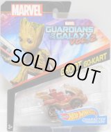 画像: 2017 HW MARVEL 【"GUARDIANS OF THE GALAXY 2" GROOT GO-KART】　WOOD-RED/O5 (2017 CARD)