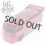 画像: HELLS DEPT 2017 SHO Pinstriping 【VOLKSWAGEN DRAG BUS with BAR (カスタム完成品)】RED/RR(送料サービス適用外）