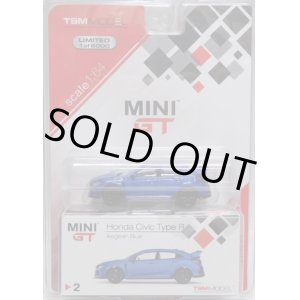 画像: 2018 TSM MODELS - MINI GT 【HONDA CIVIC TYPE-R】 AEGEAN BLUE/RR (6000個限定)（予約不可）(お一人様1点まで）