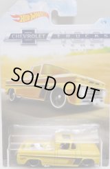 画像: 2018 WALMART EXCLUSIVE HW CHEVROLET TRUCKS 100 YEARS 【CUSTOM '62 CHEVY PICKUP】YELLOW/DD8 (予約不可）