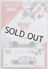 画像: 2018 TSM MODELS - MINI GT 【HONDA CIVIC TYPE-R (左ハンドル仕様）】 WHITE/RR (6000個限定)（予約不可）(お一人様1点まで）