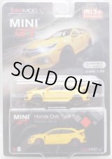 画像: 2019 TSM MODELS - MINI GT "MIJO EXCLUSIVE" 【HONDA CIVIC TYPE-R (左ハンドル仕様）】 YELLOW/RR (6000個限定)（予約不可）