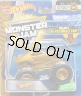 画像: 2018 MONSTER JAM includes RE-CRUSHABLE CAR! 【TEAM HOT WHEELS】 GOLD (MJ GOLDEN MACHINES)(CHASE）