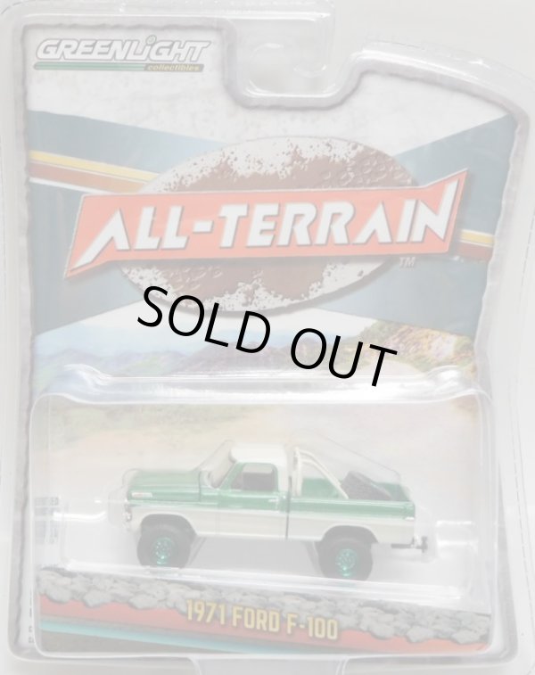 画像1: 2019 GREENLIGHT ALL-TERRAIN S7 【1971 FORD F-100】 GREEN-BEIGE/RR (GREEN MACHINE)