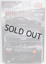 画像: 2019 TSM MODELS - MINI GT 【"MIJO EXCLUSIVE" HONDA NSX GT3 - LOS ANGELS AUTO SHOW 2017】 FLAT BLACK/RR （予約不可）