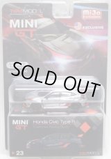 画像: 2019 TSM MODELS - MINI GT 【"MIJO EXCLUSIVE" HONDA CIVIC TYPE R "CUSTOMER RACING STUDY" (左ハンドル仕様）】 CHROME/RR （予約不可）