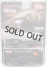 画像: 2019 TSM MODELS - MINI GT 【"MIJO EXCLUSIVE" HONDA CIVIC TYPE R "CRYSTAL BLACK" (左ハンドル仕様）】 BLACK/RR （予約不可）