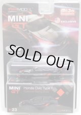 画像: 2019 TSM MODELS - MINI GT 【"MIJO EXCLUSIVE" HONDA CIVIC TYPE R "CUSTOMER RACING STUDY" (左ハンドル仕様）】 BLACK/RR （予約不可）