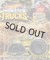 画像: 2019 HW MONSTER TRUCKS! "CAMO CRASHERS"【PURO MUSCLE】 FLAT YELLOW CAMO (includes COLLECTABLE FLAGL!)