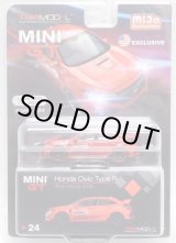 画像: 2019 TSM MODELS - MINI GT 【"MIJO EXCLUSIVE" HONDA CIVIC TYPE R "TIME ATTACK 2018" (左ハンドル仕様）】 RED/RR （予約不可）