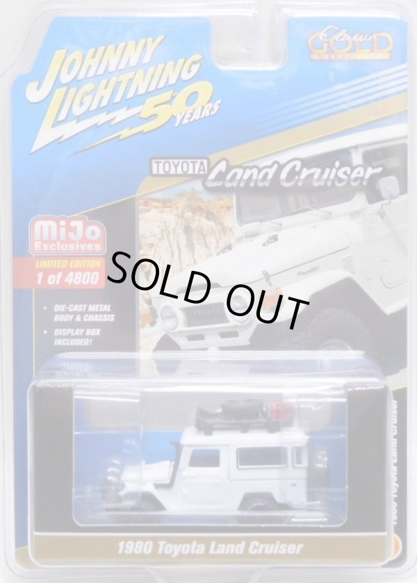 画像1: 2019 JOHNNY LIGHTNING "MIJO EXCLUSIVE" 【"CLASSIC GOLD COLLECTION" 1980 TOYOTA LAND CRUISER】WHITE/RR(予約不可）