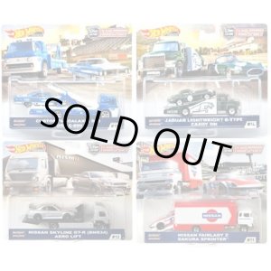 画像: 【送料無料】【仮予約】PRE-ORDER - HW CAR CULTURE - TEAM TRANSPORT【Fアソート (4個入り）】 CUSTOM '64 GALAXIE 500/JAGUAR LIGHTWEIGHT E-TYPE/NISSAN SKYLINE GT-R(BNR34)/NISSAN FAIRLADY Z(10月下旬入荷予定）