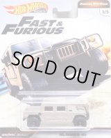 画像: 2019 HW PREMIUM FAST & FURIOUS "FURIOUS OFF-ROAD"【HUMMER H1】 FLAT TAN/RR (NEW CAST)