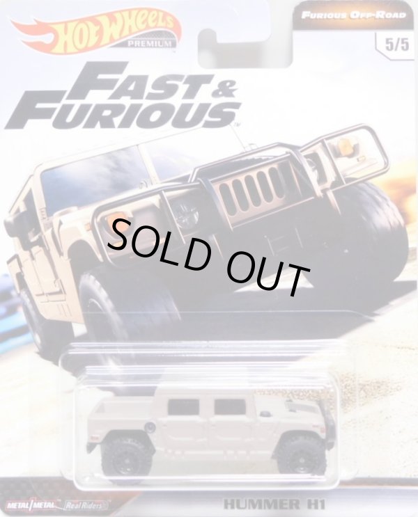 画像1: 2019 HW PREMIUM FAST & FURIOUS "FURIOUS OFF-ROAD"【HUMMER H1】 FLAT TAN/RR (NEW CAST)