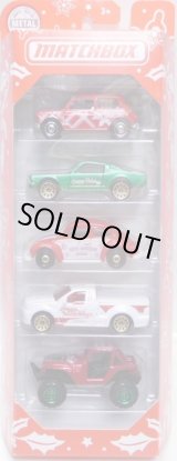 画像: 2019 MATCHBOX 5PACK 【HAPPY HOLIDAYS】'64 Austin Mini Cooper/'65 Mustang GT/'62 VW Beetle/Ford F-150 Lightning/MBX 4x4 (予約不可）