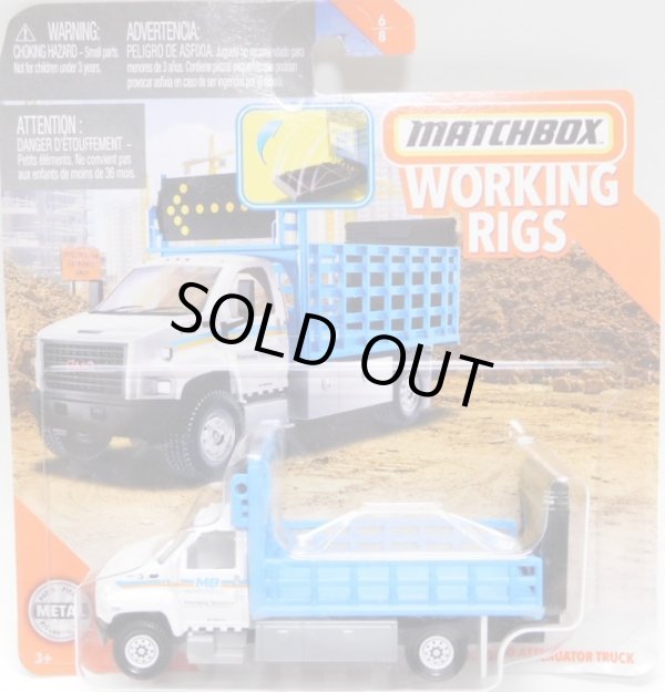 画像1: 2020 REAL WORKING RIGS 【GMC 3500 ATTENUATOR TRUCK】 WHITE-LT.BLUE