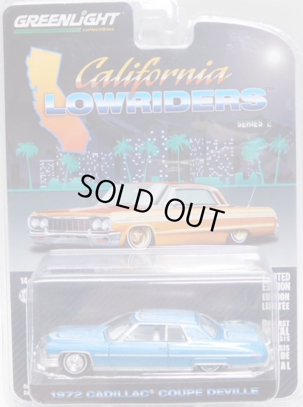 画像1: 2023 GREENLIGHT CALIORNIA LOWRIDERS SERIES 2 【1972 CADILLAC COUPE DEVILLE 】BLUE