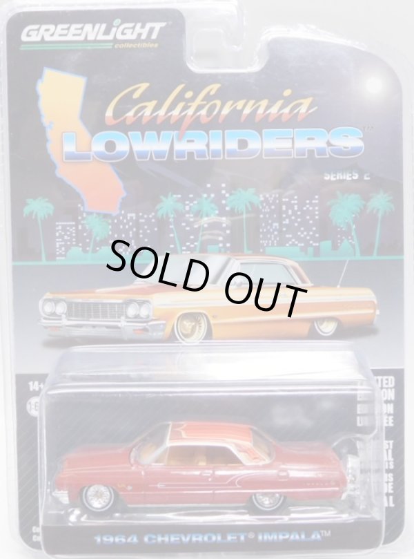 画像1: 2023 GREENLIGHT CALIORNIA LOWRIDERS SERIES 2 【1964 CHEVROLET IMPALA】RED