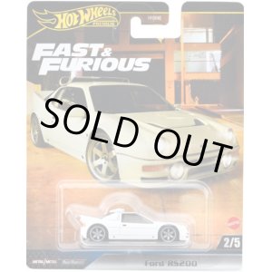 画像: 2024 HW FAST & FURIOUS (ワイルド・スピード) 【フォード RS200】 WHITE/RR