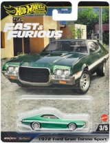 画像: 2024 HW FAST & FURIOUS (ワイルド・スピード) 【1972 フォード グラン トリノ スポーツ】GREEN/RR(2024年5月下旬入荷予定）