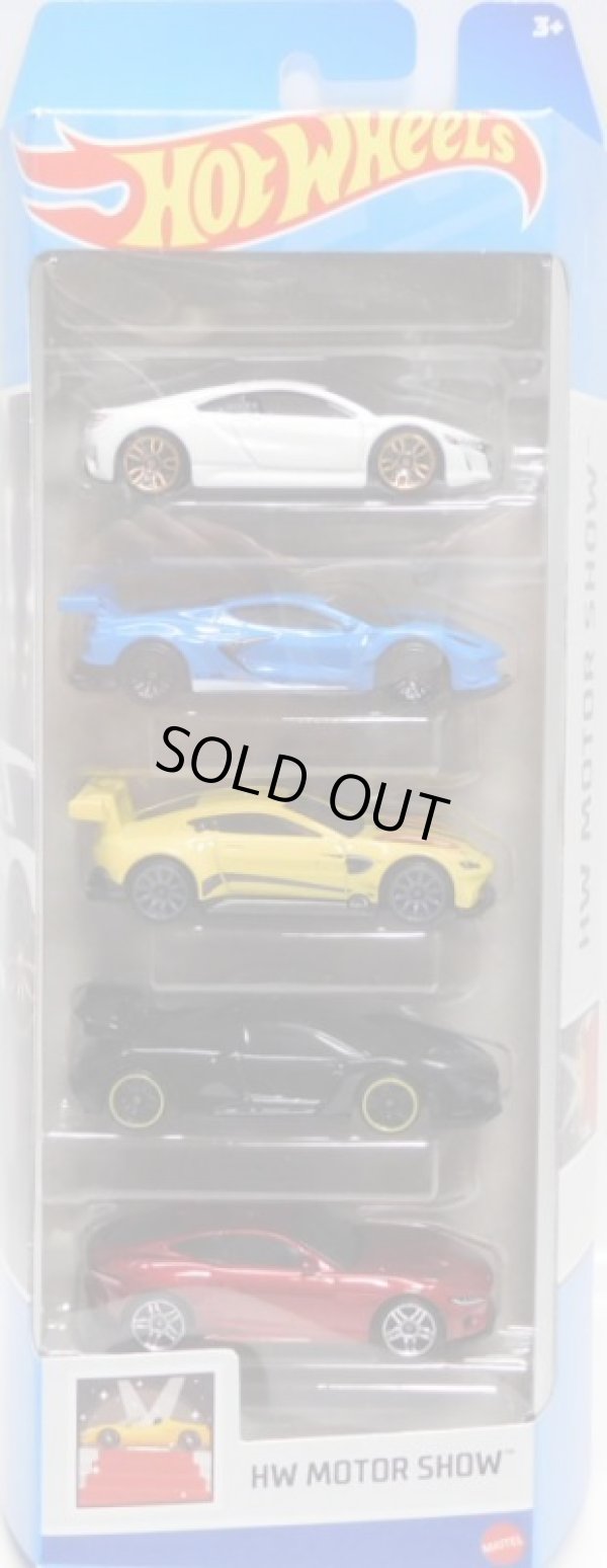 画像1: 2024 5PACK 【HW MOTOR SHOW】'17 Acura NSX / Corvette C8.R / Aston Martin Vantage GTE / McLaren Senna / '20 Jaguar F-Type(国内流通版)（予約不可）