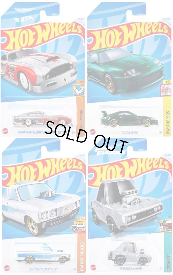 画像1: 【仮予約】PRE-ORDER - 【 HOT WHEELS ベーシック 4種セット(国内流通版/裏面日本語)】アストン/スープラ/LUV/チャージャー(2024年11月初旬入荷予定）