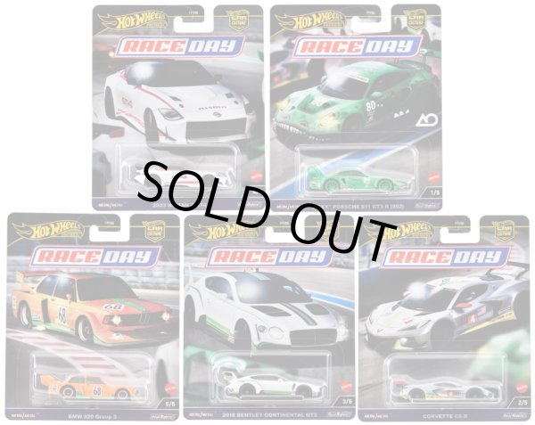 画像1: 【仮予約】PRE-ORDER - 2024 HW CAR CULTURE 【RACE DAY - 5種セット】2023 日産 Z GT4/ポルシェ 911 GT3 R (992)/BMW 320 グループ 5/2018 ベントレー コンチネンタル GT3/コルベット C8.R(2024年11月末頃入荷予定)