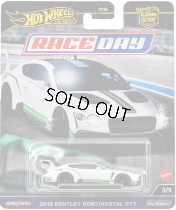 画像1: 【仮予約】PRE-ORDER - 2024 HW CAR CULTURE "RACE DAY" 【2018 ベントレー コンチネンタル GT3】WHITE/RR (2024年11月末頃入荷予定)