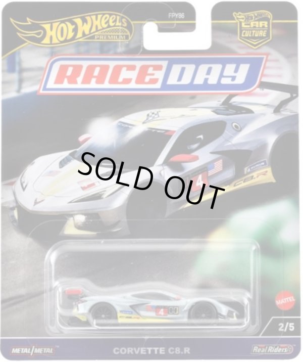 画像1: 【仮予約】PRE-ORDER - 2024 HW CAR CULTURE "RACE DAY" 【コルベット C8.R】LT.GRAY/RR (2024年11月末頃入荷予定)