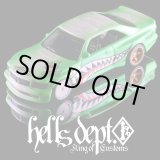 画像: HELLS DEPT 2024 - DOUBLE LOSER[S] 【Build For Speed BENZ 560SEC (カスタム完成品）】NEON GREEN-WHITE/RR （送料サービス適用外）