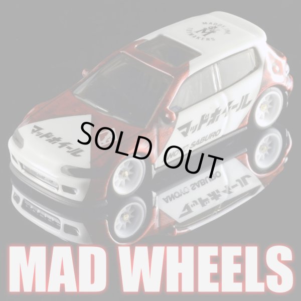 画像1: MAD WHEELS (マッドホイール） 【Oroblram HONDA CIVIC (カスタム完成品）】WHITE-RED/RR (送料サービス適用外) 