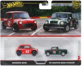 画像: 2025 HW CAR CULTURE "PREMIUM 2PACK" 【モーリス ミニ/'67 オースチン ミニ ピックアップ】RED/DK.GREEN/RR