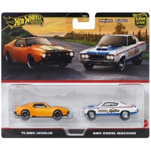 画像: 【仮予約】PRE-ORDER - 2025 HW CAR CULTURE "PREMIUM 2PACK" 【'71 AMC ジャヴェリン/AMC レベル マシーン】ORANGE/WHITE/RR (2025年2月上旬入荷予定)(ショートした場合は先着順となります）