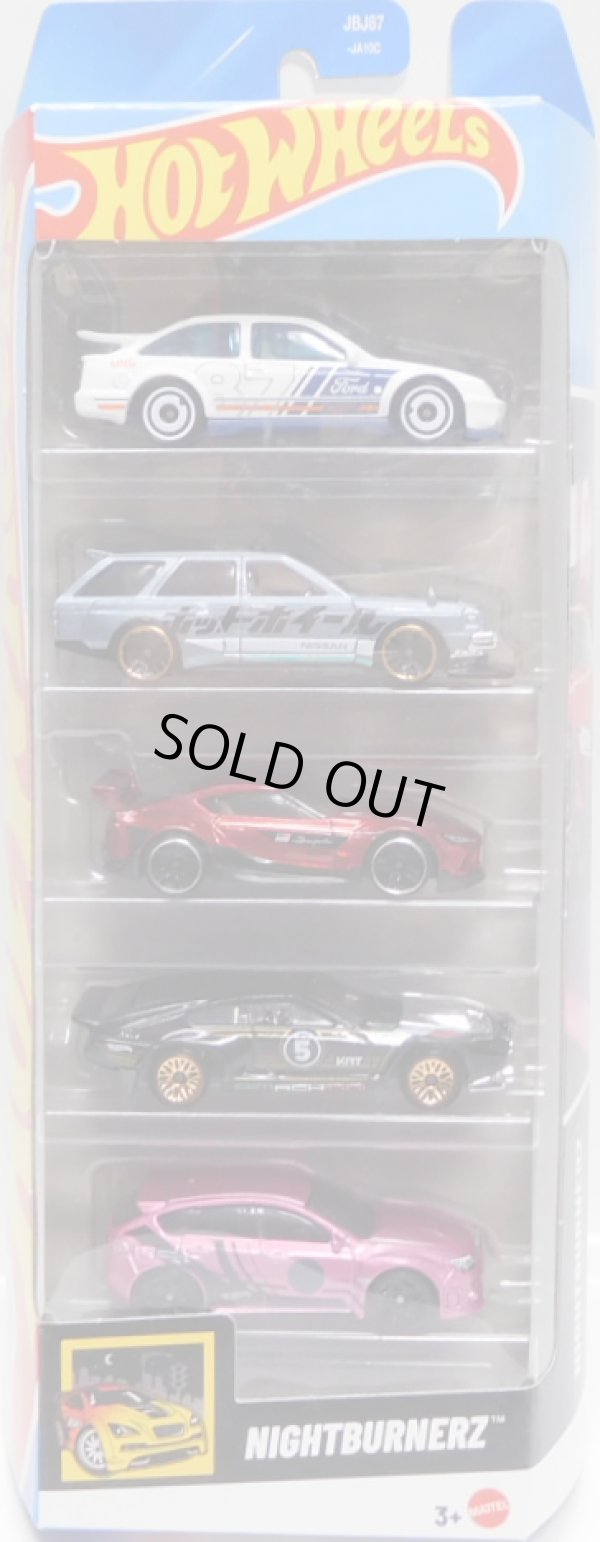 画像1: 【US版】2025 5PACK 【NIGHTBURNERZ】'87 Ford Sierra Cosworth/Nissan Maxima Drift Car(ホットホイール)/'20 Toyota GR Supra/Dimachinni Veloce/Subaru WRX STI（予約不可）