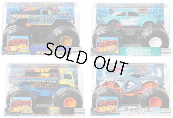 画像1: 【仮予約】PRE-ORDER - 2025 HW MONSTER TRUCKS! 【1/24 ビッグサイズ　Eアソート4種セット】 (2025年3月下旬入荷予定）