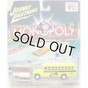 画像: 2005 JOHNNY LIGHTNING - MONOPOLY 【PAY SCHOOL TAX '56 CHEVY SCHOOL BUS】　YELLOW/RR (WHITE LIGHTNING)