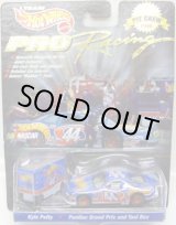 画像: 1998 HOT WHEELS PRO RACING PIT CREW 【TEAM HOT WHEELS KYLE PETTY/PONTIAC GRAND PRIX and TOOL BOX】　LT.BLUE/RR