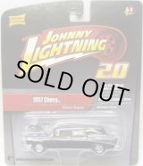 画像: JOHNNY LIGHTNING 2.0  R4 【"WICKED WAGONS" 1957 CHEVY】 BLACK